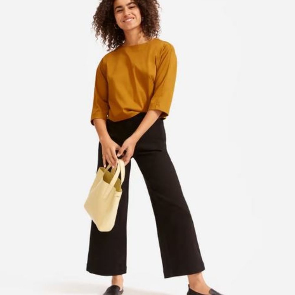 Everlane The Wide-Leg Crop Pant, Size 8, EUC *Offers Welcome*